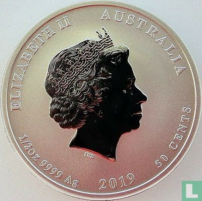 Australië 50 cents 2019 (type 1 - kleurloos) "Year of the Pig" - Afbeelding 1