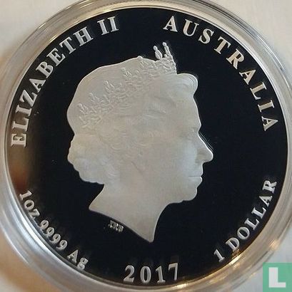 Australien 1 Dollar 2017 (PP - Typ 1 - ungefärbte) "Year of the Rooster" - Bild 1