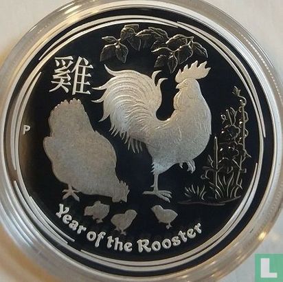 Australien 1 Dollar 2017 (PP - Typ 1 - ungefärbte) "Year of the Rooster" - Bild 2