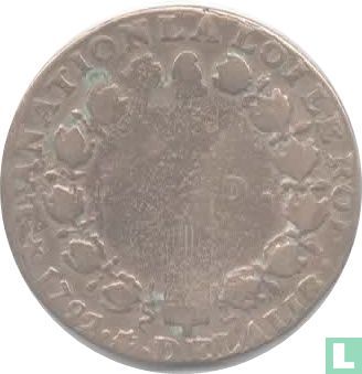 Frankrijk 12 deniers 1792 (R) - Afbeelding 1