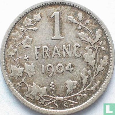 Belgium 1 franc 1904 (FRA - TH VINÇOTTE) - Image 1
