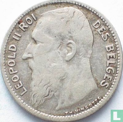 Belgique 1 franc 1904 (FRA - TH VINÇOTTE) - Image 2