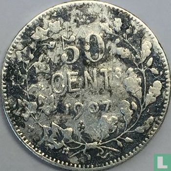 Belgique 50 centimes 1907 (FRA - TH VINÇOTTE) - Image 1
