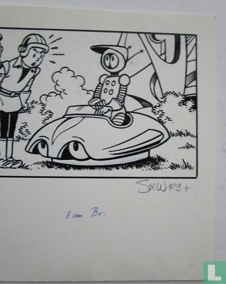 Suske et Wiske - Couverture du dessin original - Suske et Wiske plus 109 - Les mangeurs de nuages - (1988) - Image 3