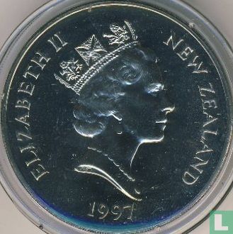 Nieuw-Zeeland 5 dollars 1997 "50th Wedding Anniversary of Queen Elizabeth II and Prince Philip" - Afbeelding 1