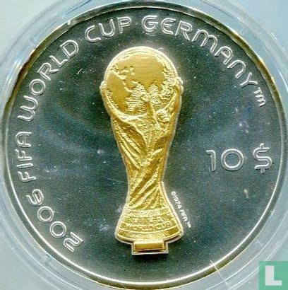Fiji 10 dollars 2005 (PROOF) "2006 Football World Cup in Germany" - Image 2