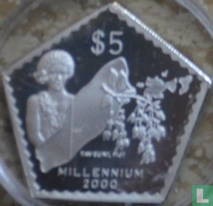 Fiji 5 dollars 1999 (PROOF) "Millennium" - Afbeelding 2