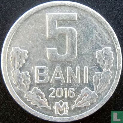 Moldavie 5 bani 2016 - Image 1