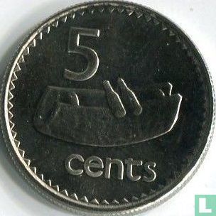Fidji 5 cents 1999 - Image 2