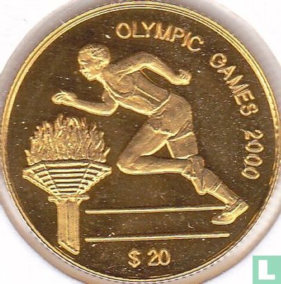 Fiji 20 dollars 1998 (PROOF) "2000 Summer Olympics in Sydney" - Image 2