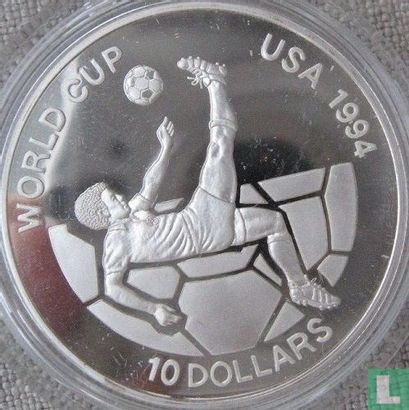 Fiji 10 dollars 1993 (PROOF) "1994 Football World Cup in USA" - Image 2
