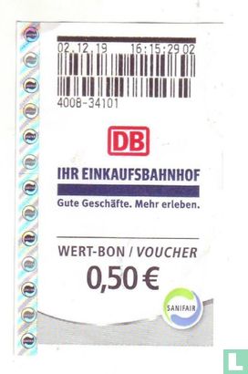 Sanifair - DB - Wert-Bon / Voucher - 0,50€ - Afbeelding 1