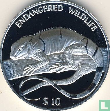 Fiji 10 dollars 1997 (PROOF) "Iguana" - Image 2