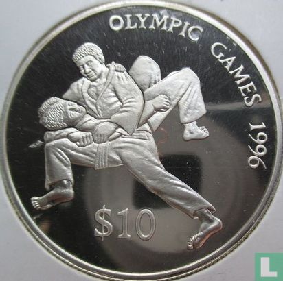 Fiji 10 dollars 1993 (PROOF) "1996 Summer Olympics in Atlanta" - Image 2