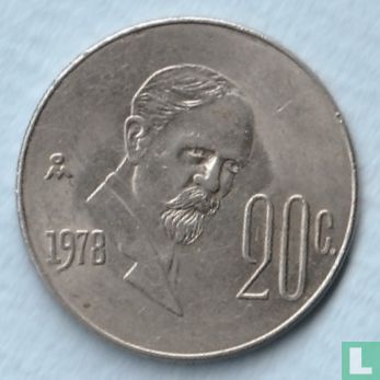 Mexico 20 centavos 1978 - Afbeelding 1