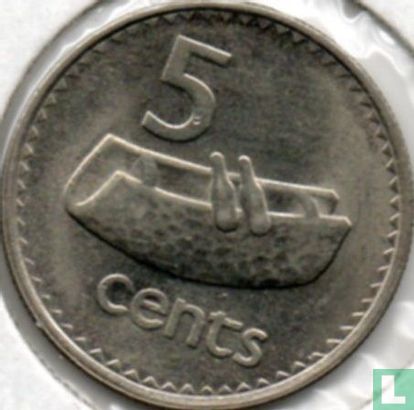 Fiji 5 cents 1977 - Image 2