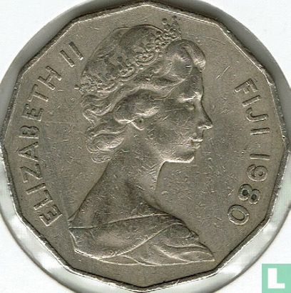 Fiji 50 cents 1980 - Afbeelding 1