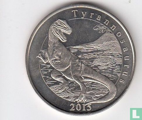 Mayotte 1 franc 2015, T-Rex - Afbeelding 1