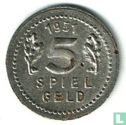 Duitsland 5 mark spielgeld 1951 - Bild 1