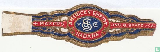 JGS y Ca American Empire Habana - Makers - Jno. G. Spatz y Ca. - Afbeelding 1