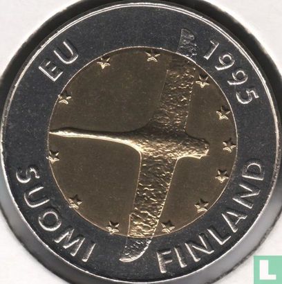 Finland 10 markkaa 1995 "Finland's new membership of European Union" - Afbeelding 1