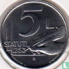 San Marino 5 lire 1991 "Statuti 1253" - Afbeelding 2