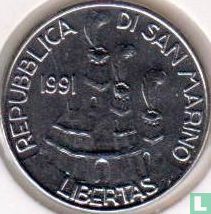 San Marino 100 Lire 1991 "Garibaldi 1849" - Bild 1
