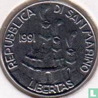 San Marino 50 lire 1991 "Napoleon 1797" - Afbeelding 1