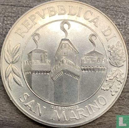 San Marino 5000 Lire 2001 "1700 years Foundation of San Marino" - Bild 2