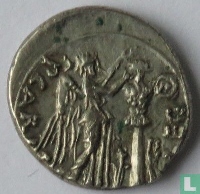 Roman Empire, AR Quinarius August 25-23 BC Emerita - Image 2