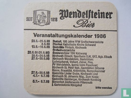 Wendelsteiner Veranstaltungskalender 1986 - Image 1