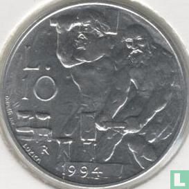 San Marino 10 lire 1994 - Afbeelding 1