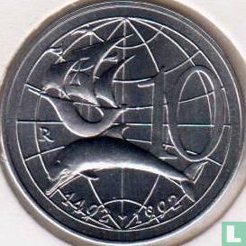 San Marino 10 lire 1992 "500th anniversary Discovery of America" - Image 1