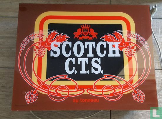 Scotch C.T.S Beer lichtbak sign lightbox leuchtreklame lichtreclame  - Bild 1