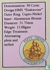 Nieuw-Zeeland 50 cents 1994 "HMS Endeavour" - Afbeelding 3