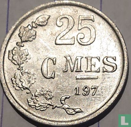 Luxemburg 25 centimes 1970 (misslag) - Afbeelding 1