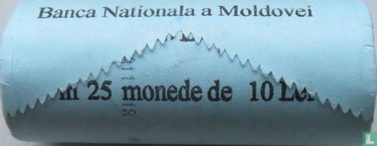 Moldavie 10 lei 2018 (rouleau) "25 years national currency" - Image 2