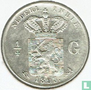 Indes néerlandaises ¼ gulden 1893 - Image 1
