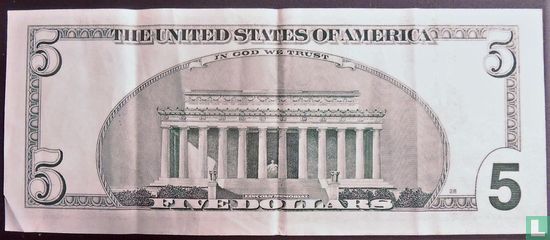 United States 5 dollars 2003A E - Image 2