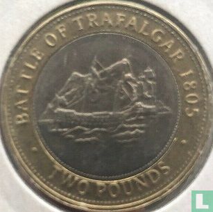 Gibraltar 2 pounds 2009 "Bicentenary Battle of Trafalgar" - Afbeelding 2
