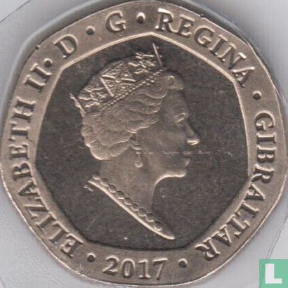 Gibraltar 20 pence 2017 "50th anniversary of the 1967 referendum" - Afbeelding 1