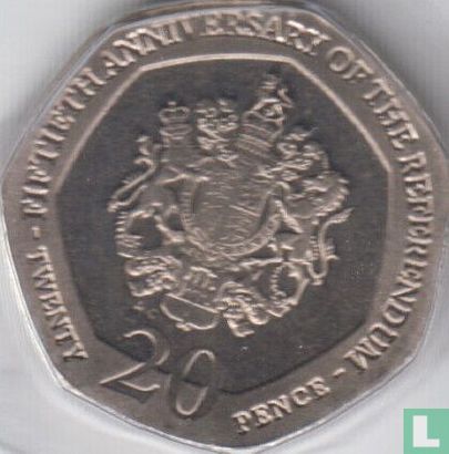 Gibraltar 20 pence 2017 "50th anniversary of the 1967 referendum" - Afbeelding 2