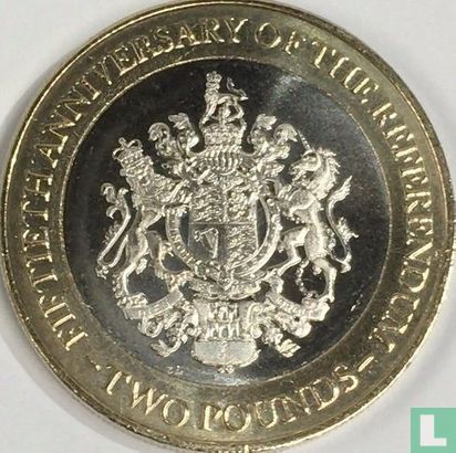 Gibraltar 2 pounds 2017 "50th anniversary of the 1967 referendum" - Afbeelding 2