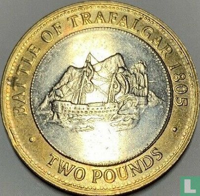 Gibraltar 2 pounds 2013 "Battle of Trafalgar in 1805" - Afbeelding 2