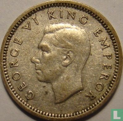 Nouvelle-Zélande 3 pence 1941 - Image 2