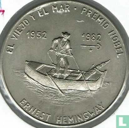 Cuba 1 peso 1982 "The old man and the sea - Nobel Prize in 1952" - Image 1