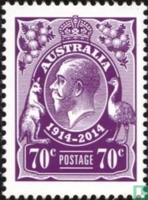 100 jaar koning George V postzegels  
