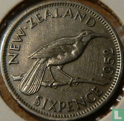 Nieuw-Zeeland 6 pence 1952 - Afbeelding 1
