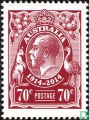 100 jaar koning George V postzegels 