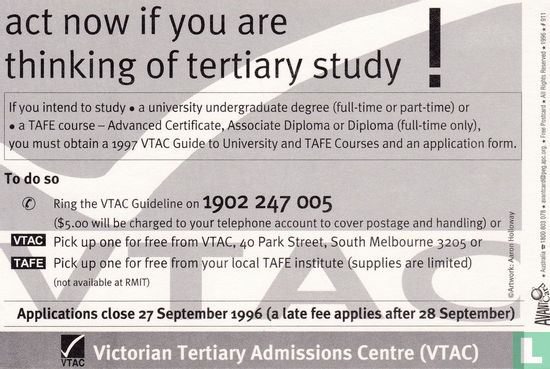 00911 - Victorian Tertiary Admissions Centre - Afbeelding 2